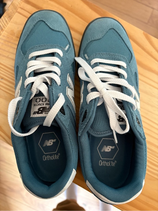 New Balance Shoes - New Balance Blue-Teal Lace-Up Sneakers with White Accents
